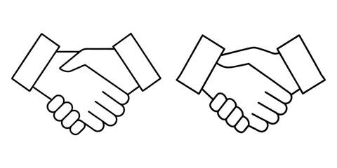 hand shake vector illustration
