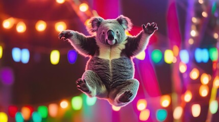 Person dancing night event