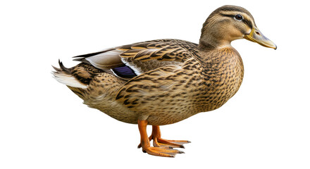 Isolated Female Duck