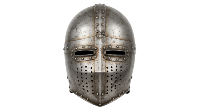 Isolated Medieval Helmet