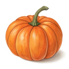 Obraz premium pumpkin isolated on white background