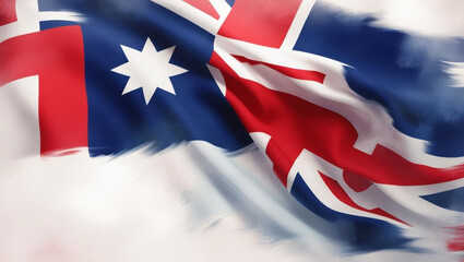 stylized australia flag background