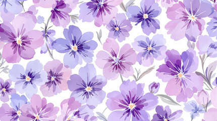 Watercolor flowers seamless pattern on white background, Seamless pattern of a Colorful peach rose flower with watercolor