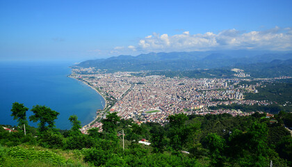 Obraz premium View from Boztepe in Ordu, Turkey