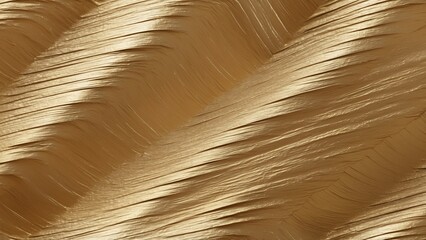 Glossy golden foil texture with wave patterns for luxurious design applications
