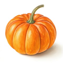 Fototapeta premium pumpkin isolated on white background