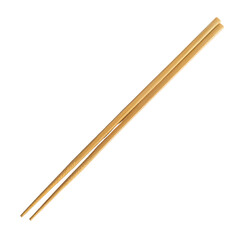 Elegant Bamboo Chopsticks for Asian Cuisine on white background