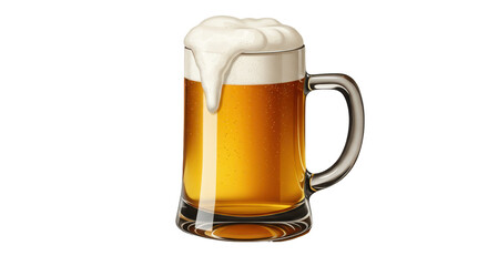 Isolated Mug of Beer