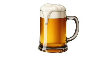 Isolated Mug of Beer