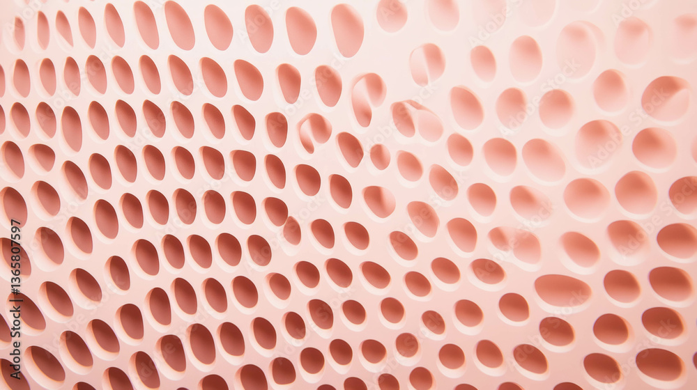 Poster abstract hole patterned background with varying sizes for modern design projects