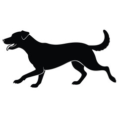 Dogs Silhouette isolated black silhouette of a dog, collection