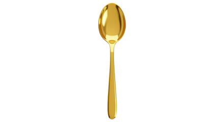 Isolated Golden Spoon