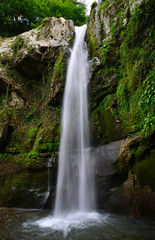 A view from Ohtamis Waterfall in Ulubey, Ordu, Turkey