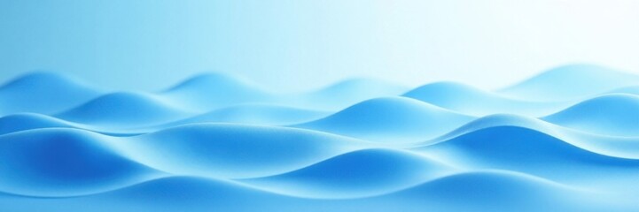 Obraz premium Wavy abstract stripes in soothing blue and white background, waves, modern, business