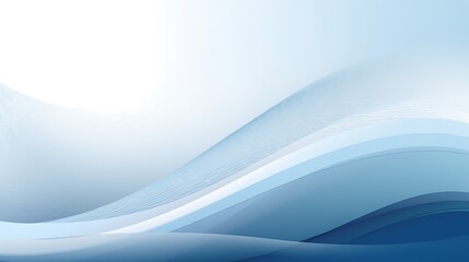 Fototapeta premium Abstract Blue Wave Design Soft Hues Background