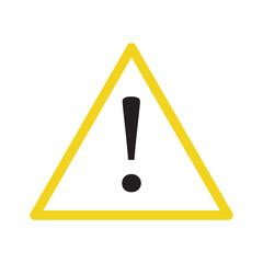 Danger, warning sign icon set. Poison, toxic, biohazard caution sign. Skull, chemical danger yellow triangle symbol element. Vector illustration in eps 10.