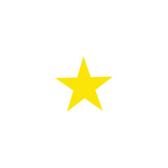 Obraz premium yellow star icon. standard icon 