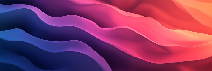 Obraz premium Abstract Flowing Waves with Gradient Colors Background for Modern Designs