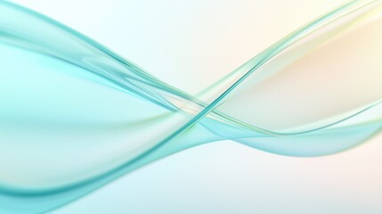 Elegant flowing waves abstract background design digital art soft colors artistic concept