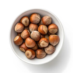 Fototapeta premium hazelnuts in a bowl