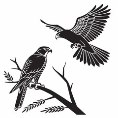 cockatiel black silhouette icon vector