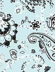 paisley seamless pattern. background textures. vector illustration.