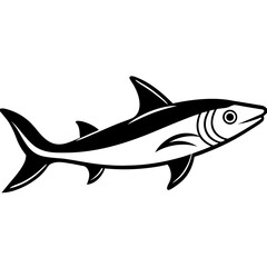 Fototapeta premium Remora Fish Vector | High-Quality Digital Illustration for Creative Projects