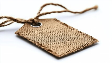 Rustic Burlap Tag  Blank Label  Natural Texture  Craft Supply  Gift Tag  Vintage  Handmade