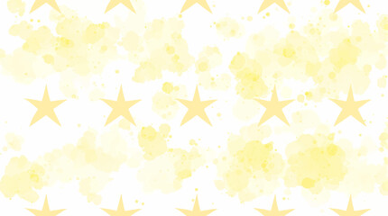 watercolor stars illustration set yellow star yellow illustration watercolor decoration bright holiday symbol night stain celebration decor christmas card paint shape holly galaxy ink modern icon