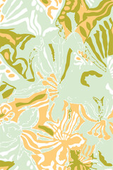 Big flower,Seamless watercolor floral pattern, Flowers patterns. Seamless floral backdrop, floral seamless pattern,