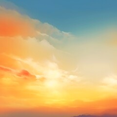 Obraz premium Golden Hour Sky Cloudscape Scenic View