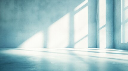 Minimalist interior with soft gradient lighting, evoking calm and modern elegance.
