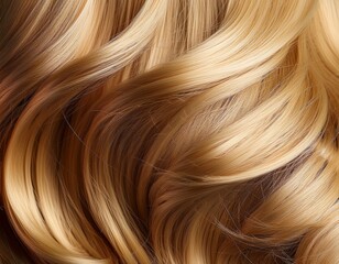 Naklejka premium blonde hair shimmering in close up
