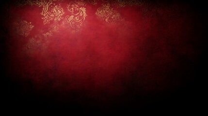 An elegant red and gold decorative floral patterned background design