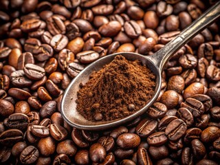 Fototapeta premium Ingredients for making coffee generative ai