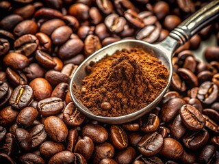 Fototapeta premium Ingredients for making coffee generative ai