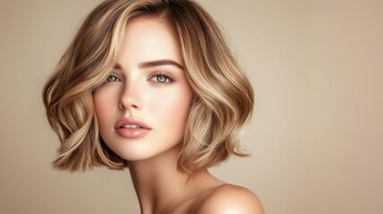Naklejka premium Softly lit beauty portrait