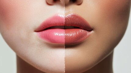 Naklejka premium Diverse lip shades & textures