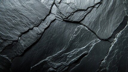 Dark Grey Slate Texture Background, Minimal and Clean Design, Perfect for Modern Aesthetics
