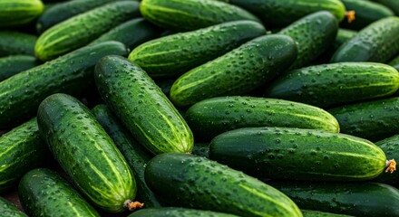 cucumbers on the market