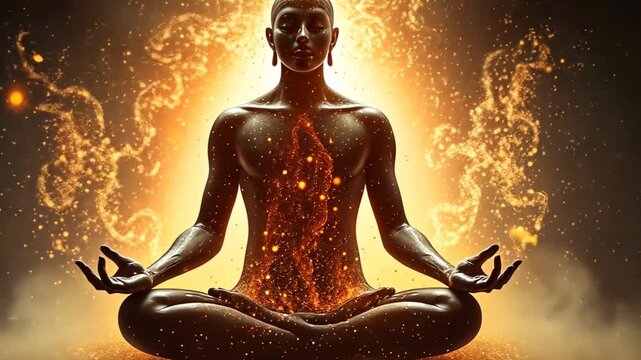 Guided meditation for mindfulness and self-awareness exploring inner peace and spiritual connection journey