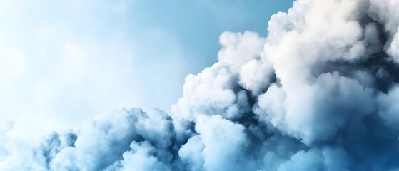 Cloud formation observed in clear sky atmospheric landscape nature photography serene environment aerial perspective weather patterns