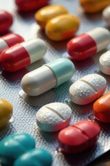 Close-up of pills in packaging; "The Choice is Yours" , consequence, pill, pills