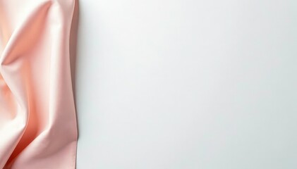 Naklejka premium Smooth, plain colored fabric flap, stark white backdrop , design, simple design