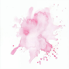 Watercolor pink splash