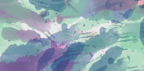 Abstract translucent multicolored watercolor background. Watercolor background. 3D illustration, 3D rendering. Colorful gradient ink colors wet effect hand drawn canvas background .