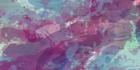 Abstract translucent multicolored watercolor background. Watercolor background. 3D illustration, 3D rendering. Colorful gradient ink colors wet effect hand drawn canvas background .