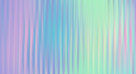 Obraz premium Vector Blurred holographic gradient background. Ribbed glass texture.