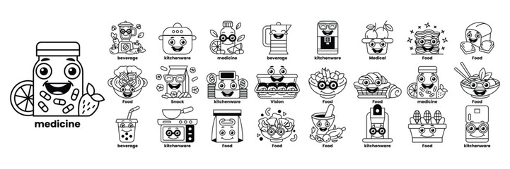 A cartoon character with a smiling face is holding a jar with a smiling face