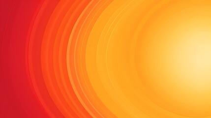 Abstract Orange and Red Concentric Circles Design